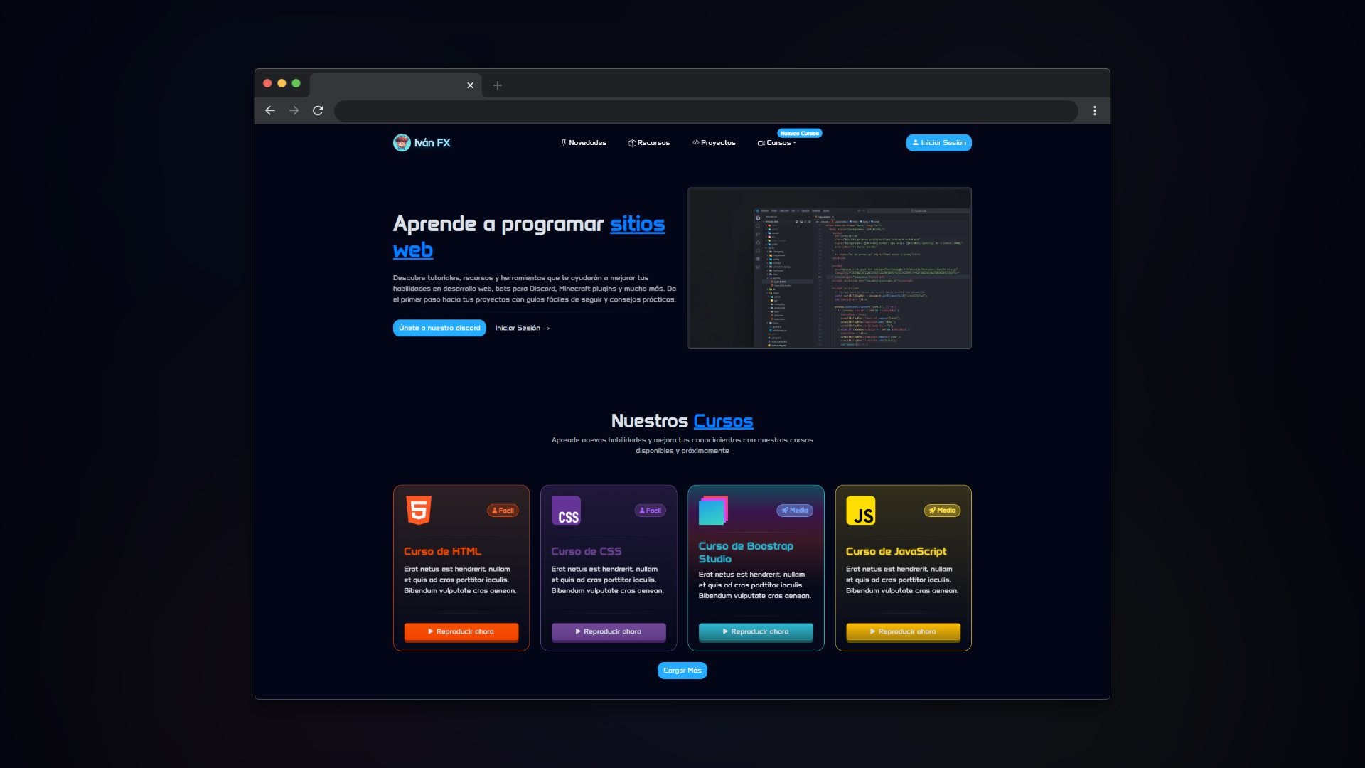 Cambio de Diseño del sitio web