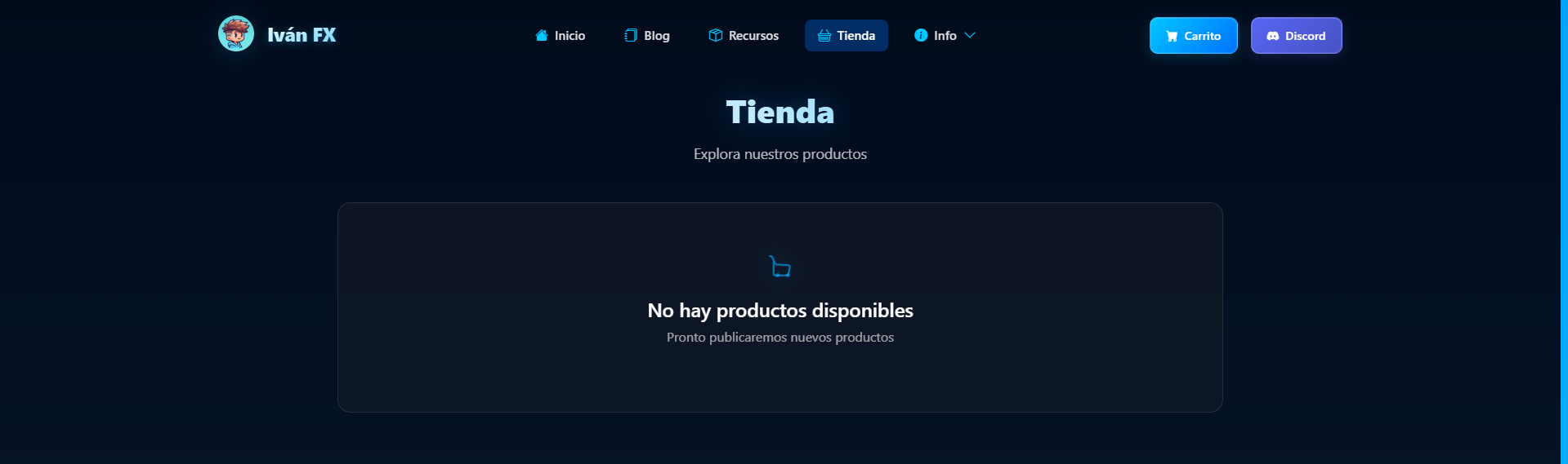 Novedades (Nueva Tienda en versión Beta)